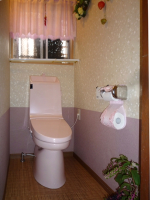 和風の落ち着くトイレへの改修