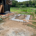 はなれ小屋の基礎工事