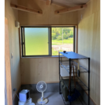 DIYがしやすいよう板壁としました。